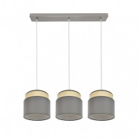 Distribuidor - Lâmpadas Diversas | Lâmpadas Modernas | REGLETA KANDY 3XE27 NATURAL/GRIS REGX68X19 CM Ref: 174293128